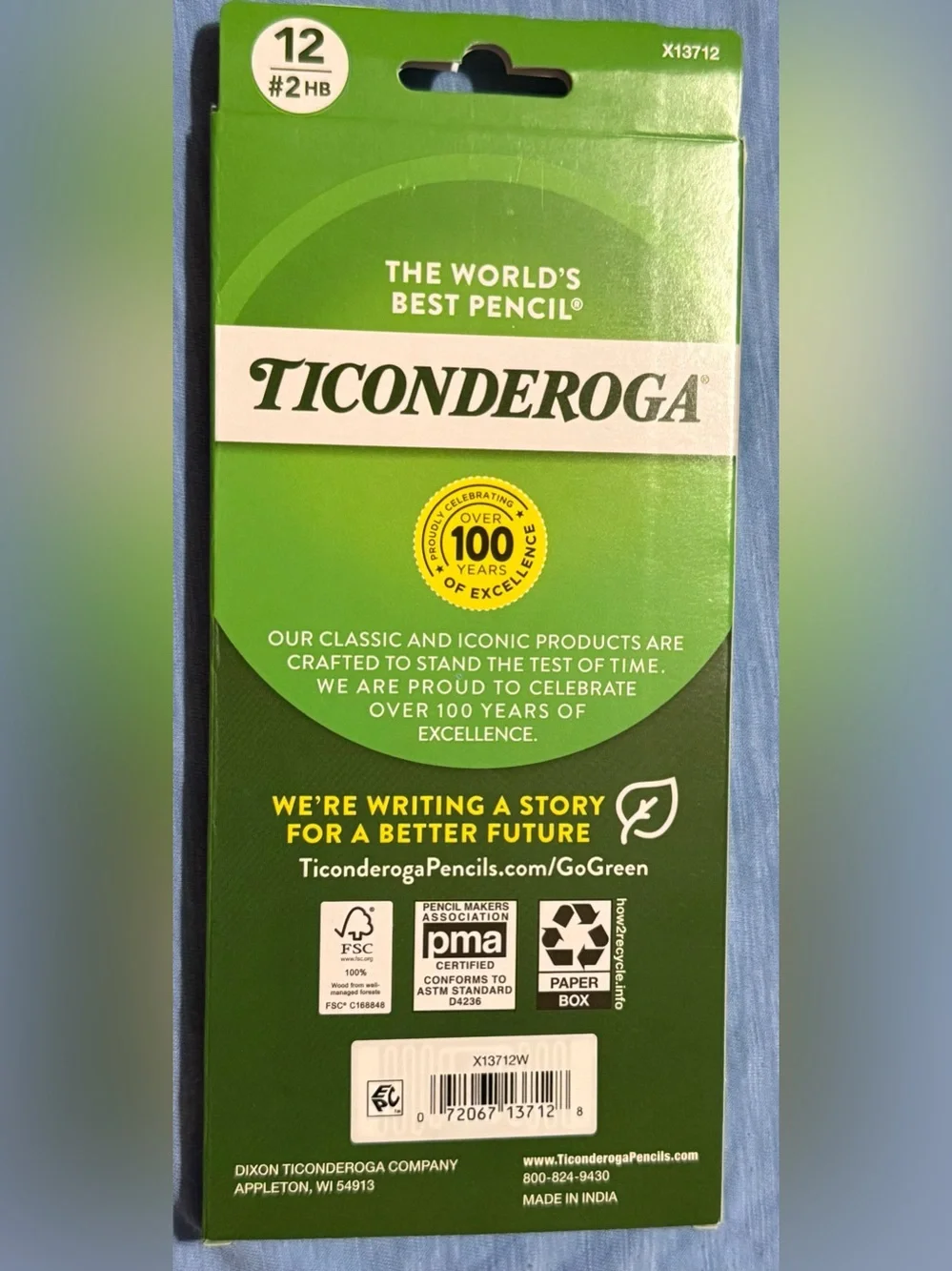 Ticonderoga Pastel #2 HB Pencils - Assorted Pastel Set (12-Pack)